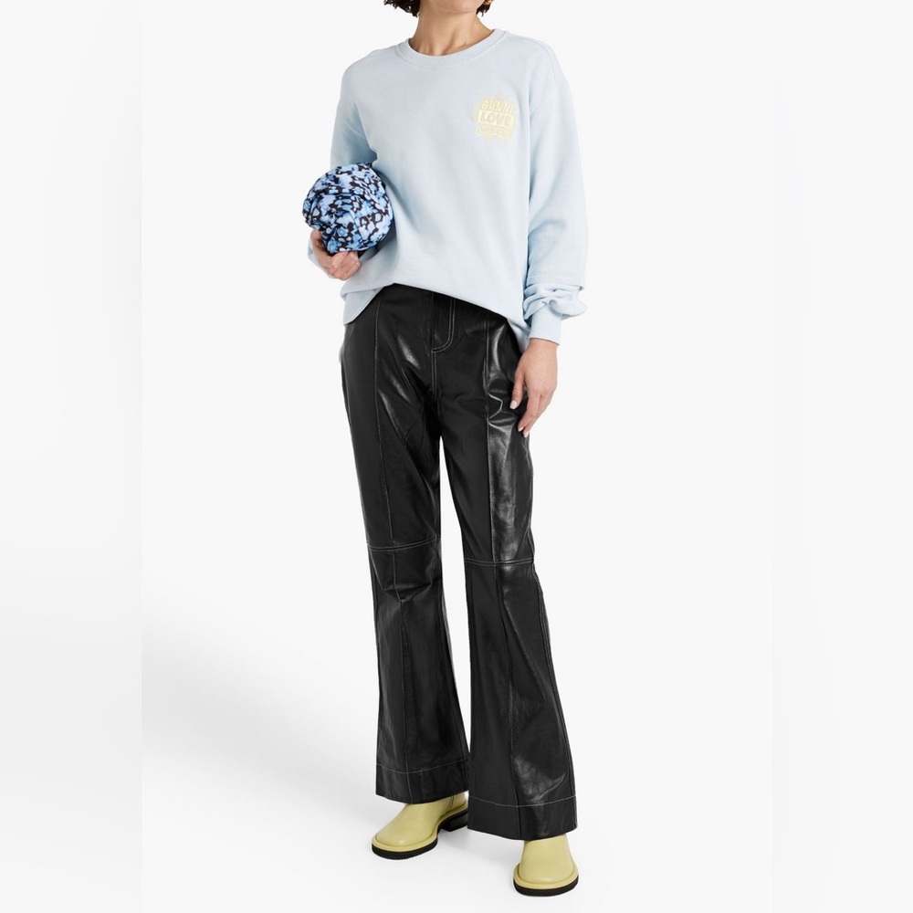Leather flared pants - Picture 3 of 4